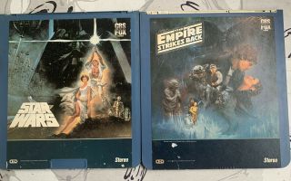 Star Wars & Empire Strikes Back - Vintage Ced Video Discs / Laserdiscs