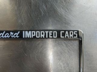 Stoddard Imported Cars Porsche Dealer License Frame / Chrome Metal / 3