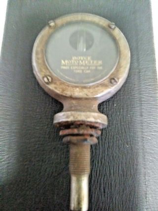 Vintage Boyce Moto Meter For Ford Patented Hood Ornament & Radiator Cap