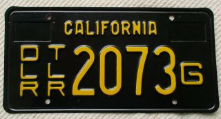 1963 California Dealer Trailer License Plate
