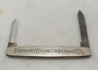 Vintage Advertising Pocket Knife " Providence Washington 