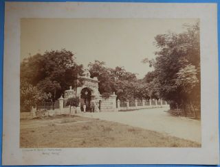 Antique Photograph - Chinese Hong Kong " Entrance To Jardine Mathersons "
