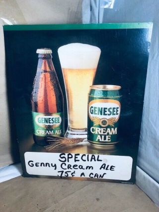 Vintage Genny Genesee Cream Ale Ale Advertising Poster 15 " Tall