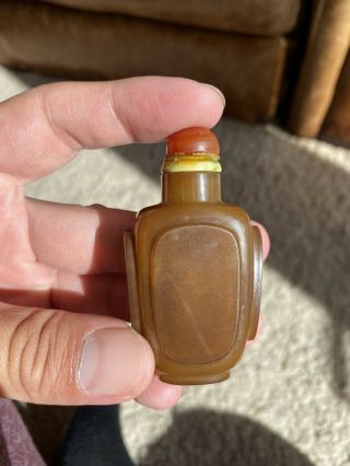 A 19th Century Chinese Agate Snuff Bottle