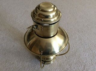 Antique Brass Hanging Paraffin Oil Lantern Lamp Nautical 3
