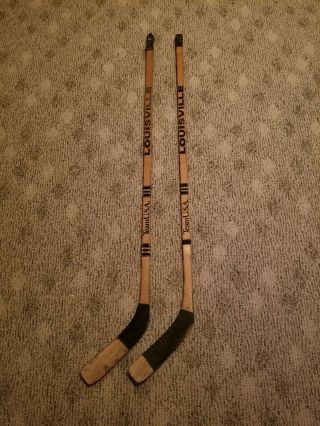 Vintage Louisville Team Usa Hockey Sticks (2) - Right Handed