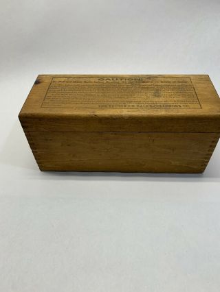Antique Brunswick Balke Collender Co.  Ivory Cue Balls Wood Box 3
