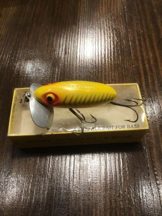Vintage Fred Arbogast Jitterbug Fishing Lure With Correct Box