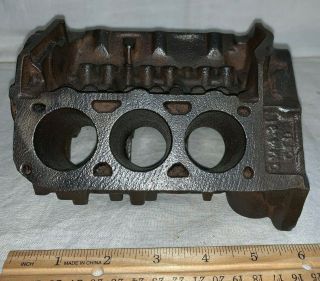 Antique Gm General Motors Miniature Cast Iron 4.  3l V6 Engine Block Employee Gift