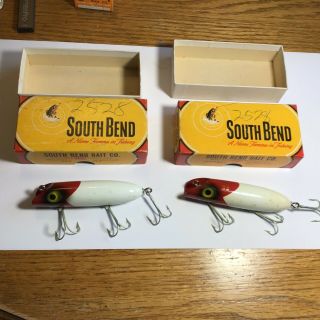 2 South Bend Bass - Oreno Lures 973 Rw Correct Box Both