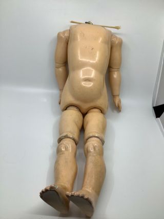 22” Ball - Jointed Composition Doll Body.  Vintage.