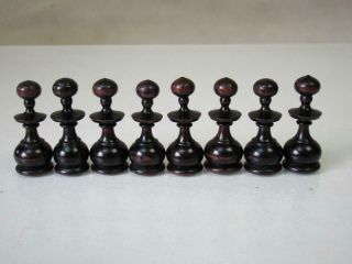 ANTIQUE CHESS SET FINE FRENCH REGENCE PATTERN K 84 mm AND ORIG BOX NO BOARD 3