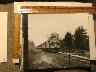 Vintage Photo Boston & Maine Railroad 3818 & Ski Train Crockett 