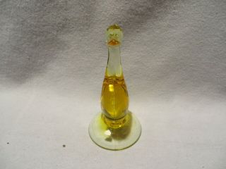 Vintage Mid Century Modern Viking Glass Amber Duck Glass Figurine 3