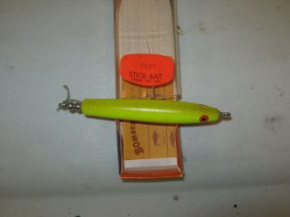 Vintage Bomber Stick Bait 74by Fishing Lure With Box