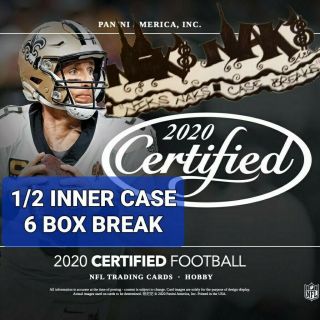 Washington Redskins 2020 Certified Football 1/2 Inner Case 6 Box Break 3