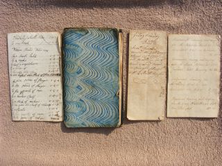 Antique 1787 - 1827 Ledger Booklet,  Love Poem,  Land Deed Torrington,  Ct