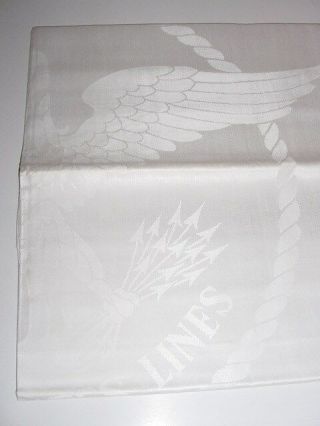 Ss United States Lines Large Eagle Insignia Tablecloth