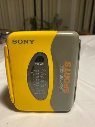 Vintage Sony Walkman Avls Sports Am/fm Cassette Player Wm - Sxf - 10 2