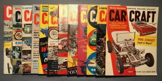 Vintage Car Craft Magazines 1960 (12) A Year Large Stored 60 Yrs