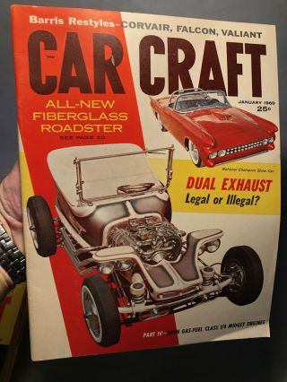 VINTAGE CAR CRAFT MAGAZINES 1960 (12) A YEAR LARGE STORED 60 YRS 2