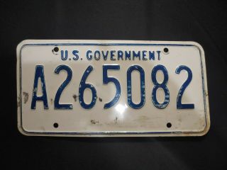 Us Government License Plate