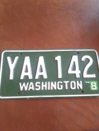 1958 Washington State License Plate