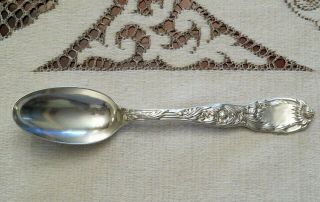 Chrysanthemum 8 1/2 " Sterling Silver Serving Spoon By Tiffany & Co 1880
