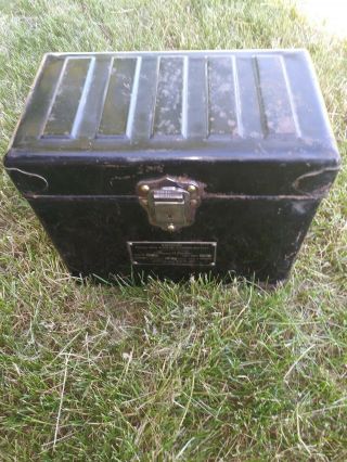 Thomas Alva Edison Nickel Iron Vintage Storage Railroad Battery Box Rare Antique
