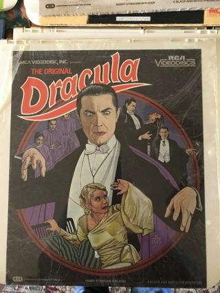 Dracula - Rca Video Disc Selectavision Ced Movie Vintage