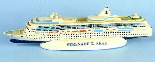Serenade Of The Seas 10 " Resin Cruise Ship Model Royal Caribbean Line