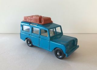 Moko Lesney Matchbox No.  12 Blue Land Rover Safari Vintage