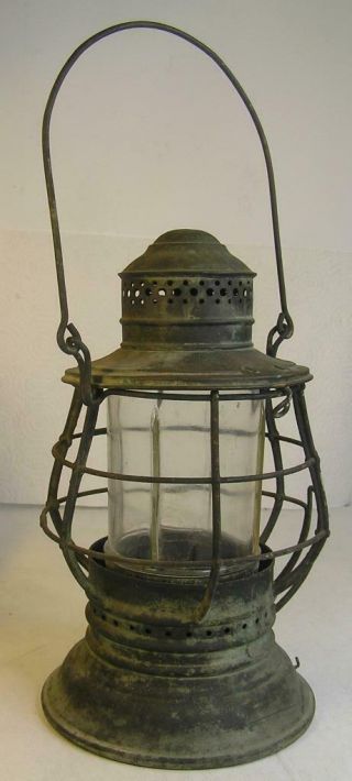 Vintage Dietz Vesta Bell Bottom Railroad Kerosene Lantern - All - No Burner