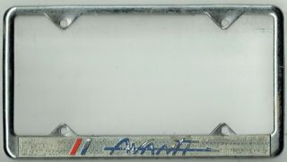 Rare Studebaker Avanti Ii 2 California Vintage Dealer License Plate Frame