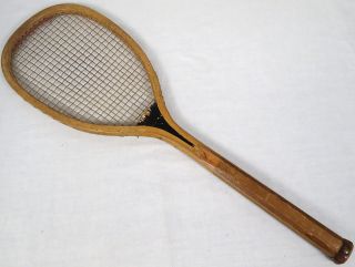 Antique Spalding Tennis Racquet The Slocum Jr Circa 1889 - 1895 Strings