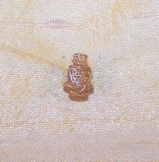 Vintage Kappa Alpha Theta Sorority Small Crest Pin,  Gf,  Nos - 3/8 " Old