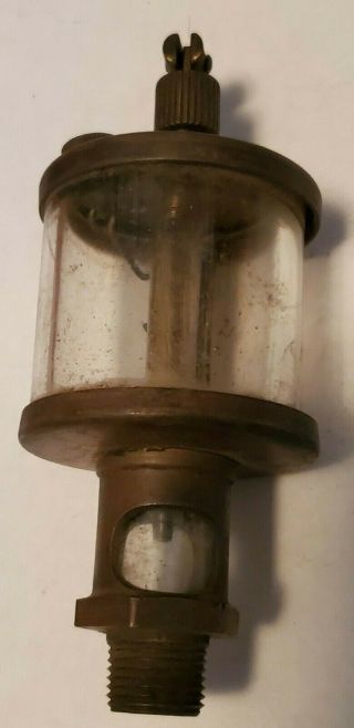 Antique Vintage Hit Miss Brass Engine Drip Oiler