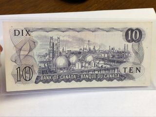 1971 CANADA $10 Ten Dollars vintage banknote,  J.  Macdonald,  Lawson - Bouey,  XF EF 2
