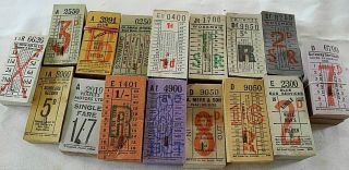 Bus Tickets: 1000,  Punch Type Tickets Mostly In Packs Of 50 Or 100