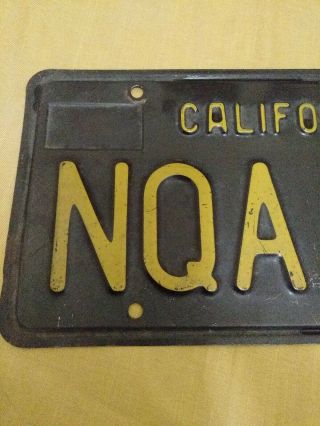 Vintage California D.  M.  V Issue 1963 License Plate 3