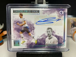 2019 - 20 Panini Impeccable Soccer Harry Kane Indelible Ink Autograph 30/49 Auto