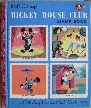 Vintage Mickey Mouse Club Book Walt Disney 