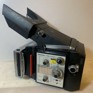 Vintage Tektronix C - 59a Oscilloscope Camera With Hard Case & C - 50 Film Back