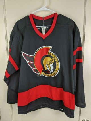 Vintage Ottawa Senators Ccm Maska Hockey Jersey Nhl Sewn Adult Men 