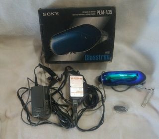 Vintage Sony Plm - A35 Glasstron Personal Lcd Monitor Glasses
