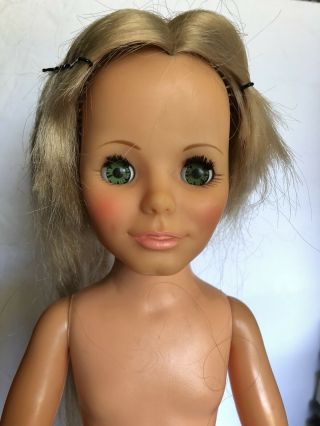 Vintage Ideal 18 " “kerry” Doll Green Eyes Crissy Family 1971