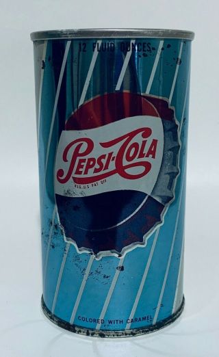 Vintage 1960s Pepsi - Cola Steel/aluminum Pull Tab Can