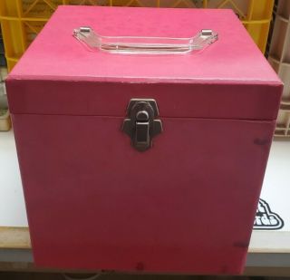 Platter - Pak Style Vintage Pink 7 " Record Carrying Case