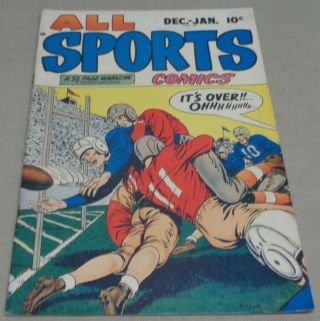 Vintage Dec/jan 1948,  49 All Sports Comic Book