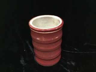 Antique Chinese Sang De Boeuf Ox Blood Porcelain Brush Pot 4 7/8 " Qing 19thc